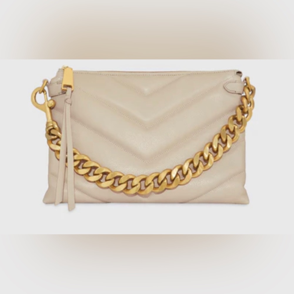 Rebecca Minkoff Edie Maxi Crossbody in Sand Dune